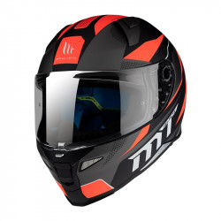 MT Helmets - REVENGE 2 FOUNDATION C1 - negru mat / portocaliu