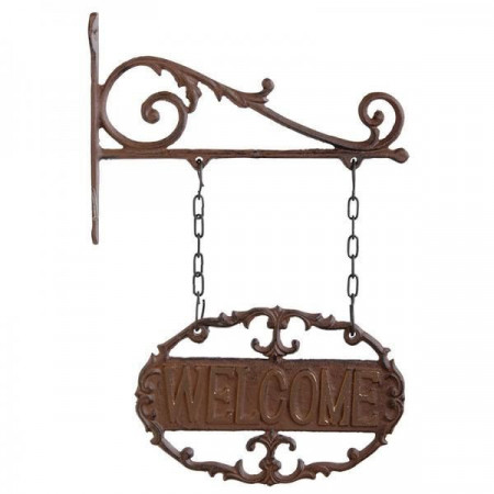 Placuta metalica pentru exterior "Welcome"