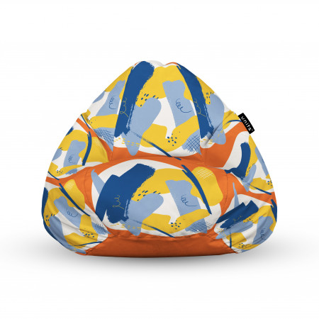 Fotoliu Units Puf (Bean Bags) tip para, impermeabil, cu maner, abstract retro