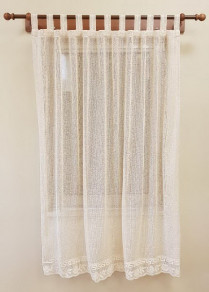PR028A 160*180cm Perdea de bucatarie din bumbac cu dantela