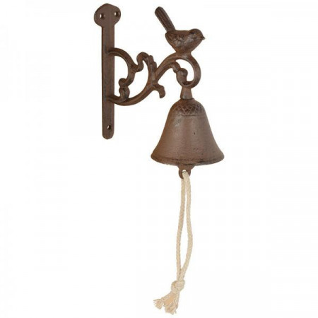 Clopot usa din fonta maro "Birdie"