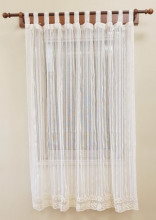 PR028B 160*180cm Perdea de bucatarie din bumbac cu dantela
