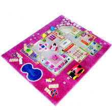 Covor copii 3D interactiv Casuta mea 80x100 cm