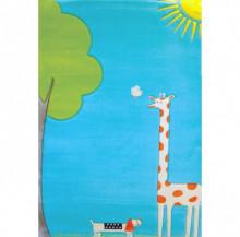 Covor copii, Girafa Turquoise 100x150cm