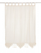 PR005 140*100cm Perdea de bucatarie din bumbac cu dantela