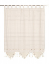 PR016 160*180cm Perdea de bucatarie din bumbac cu dantela