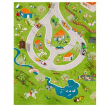 Covor copii 3D interactiv Ferma 100x150cm