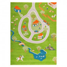 Covor 3D copii interactiv Ferma 134x180cm