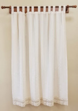 PR0103A 150*100cm Perdea de bucatarie din bumbac cu dantela