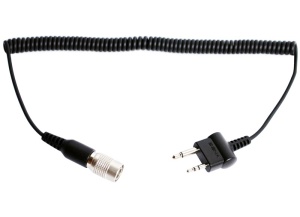 Kábel SR10 és ICOM, Midland vagy COBRA PMR rádiókhoz (iker, egyenes csatlakozós)