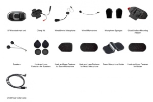 SF4 DUPLA CSOMAG HD-hangszórókkal, 4-résztvevős Bluetooth kapcsolat