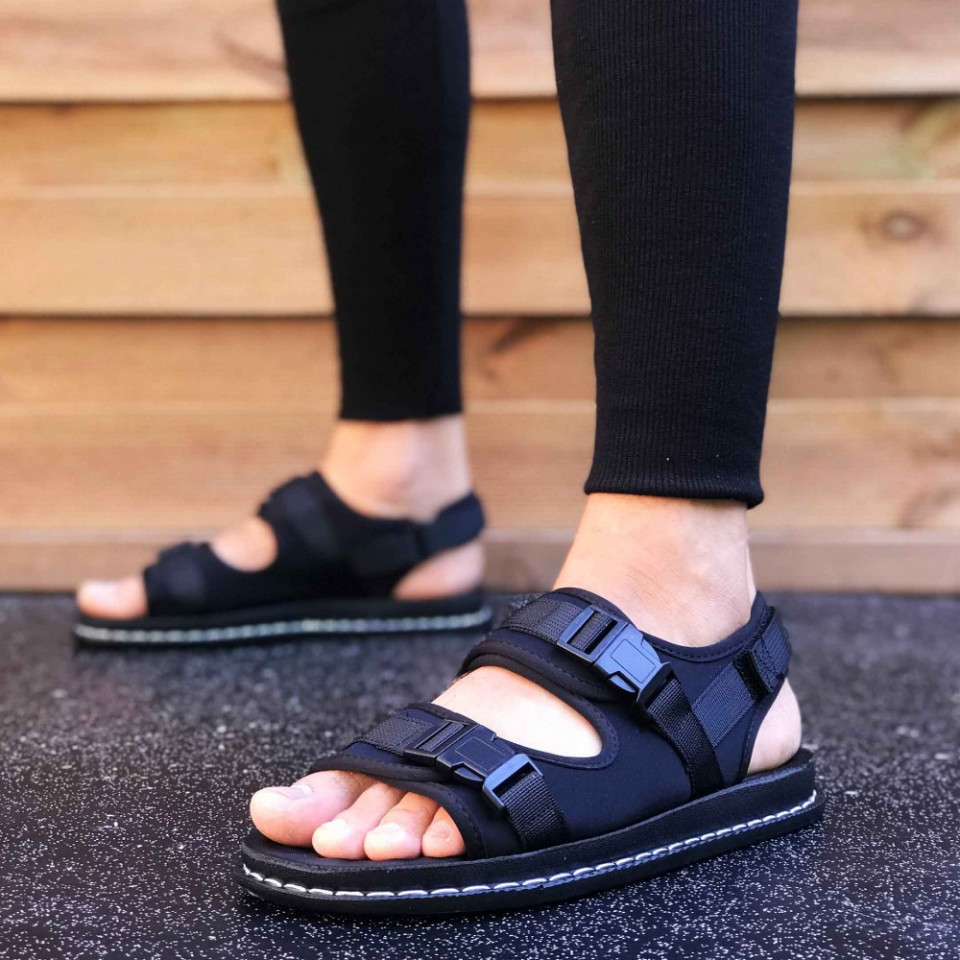 Sandale sport barbati, negre, foarte usoare, ISAHAR