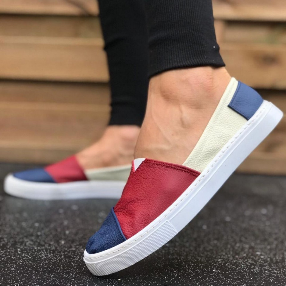 Espadrile barbati, colorate, din PIELE NATURALA, ISAHAR