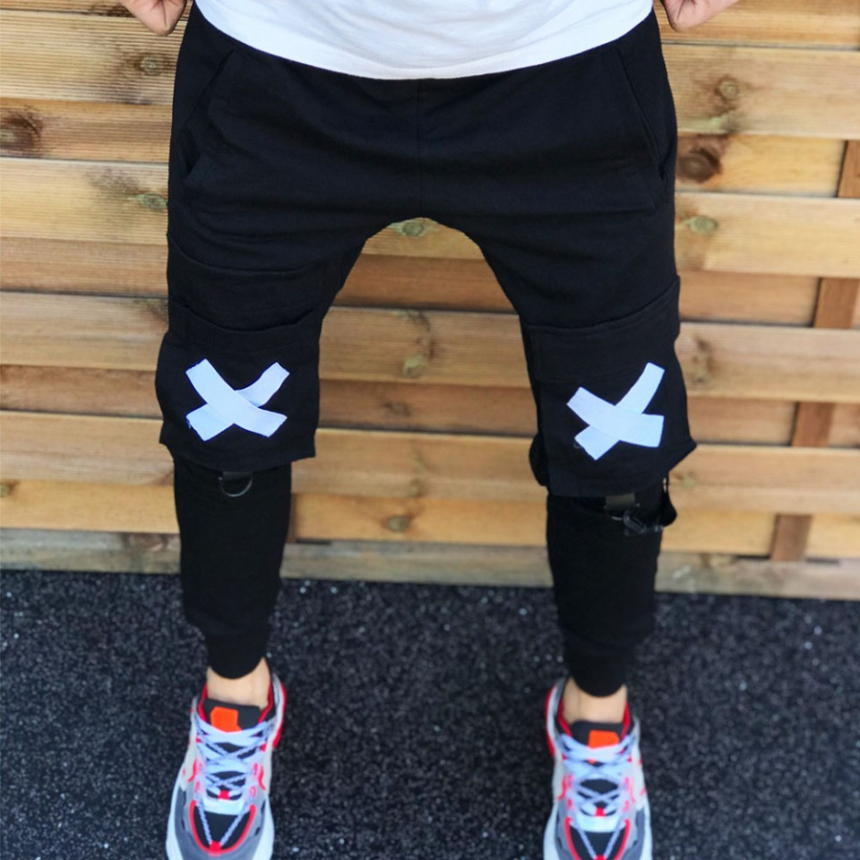 Pantaloni barbati din bumbac moale, de inalta calitate, model slim fit, ISAHAR
