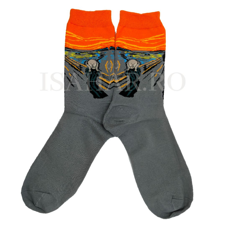 Sosete din bumbac premium, model fantoma, calitate superioara, ISAHAR
