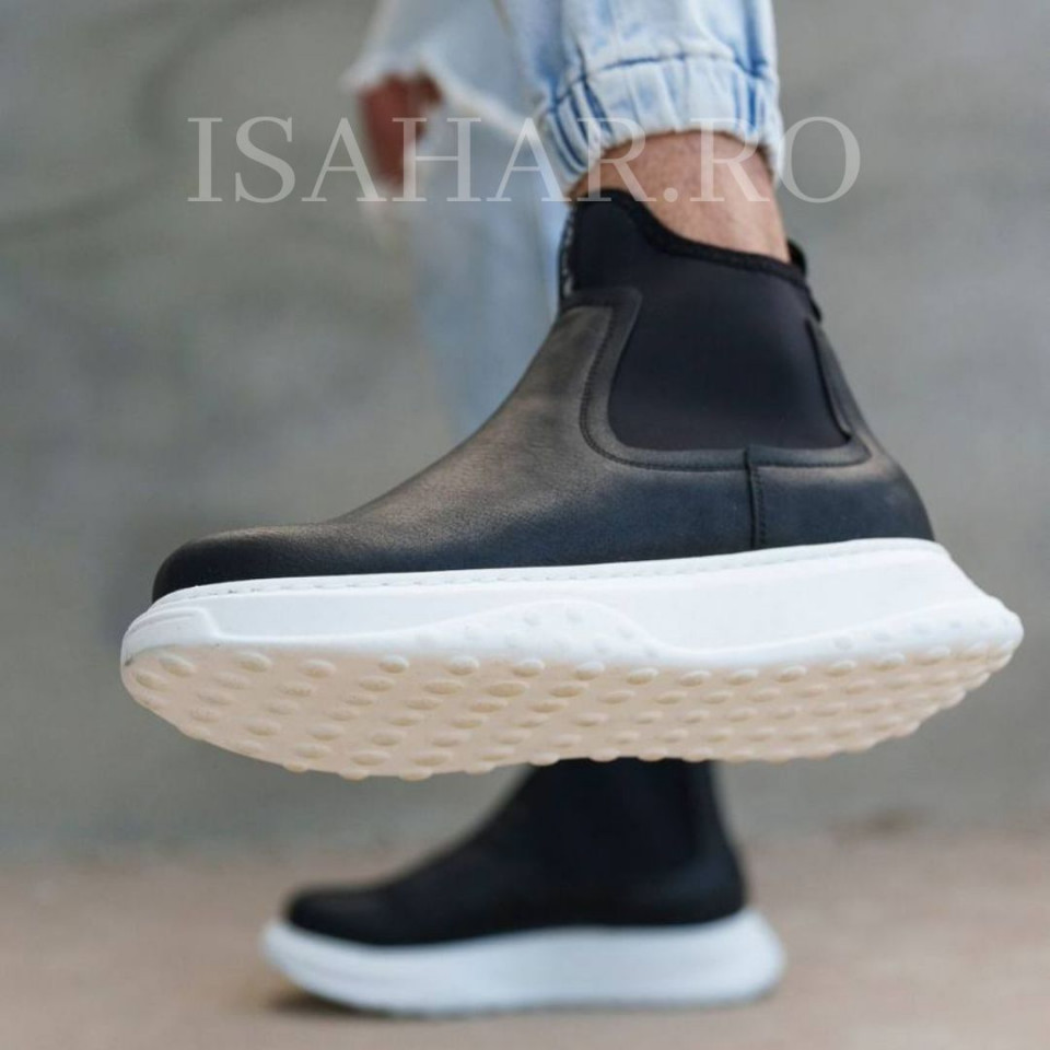 Ghete barbati, talpa cusuta, usor de incaltat, model casual, ISAHAR