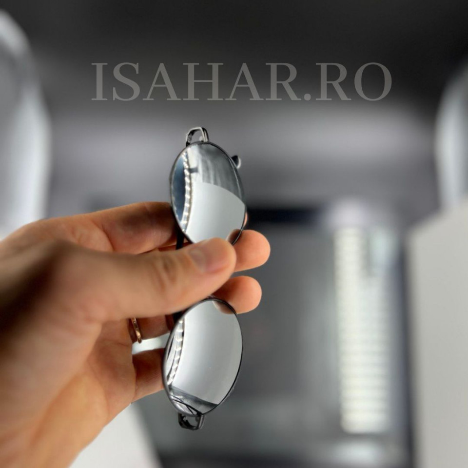Ochelari de soare barbati, lentila rotunda, protecti UV, ISAHAR