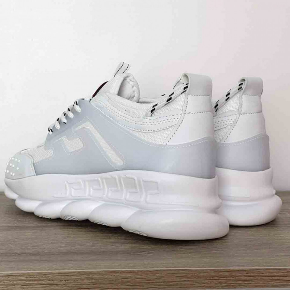 Pantofi sport albi, talpa usoara spuma, foarte confortabili, model premium, ISAHAR