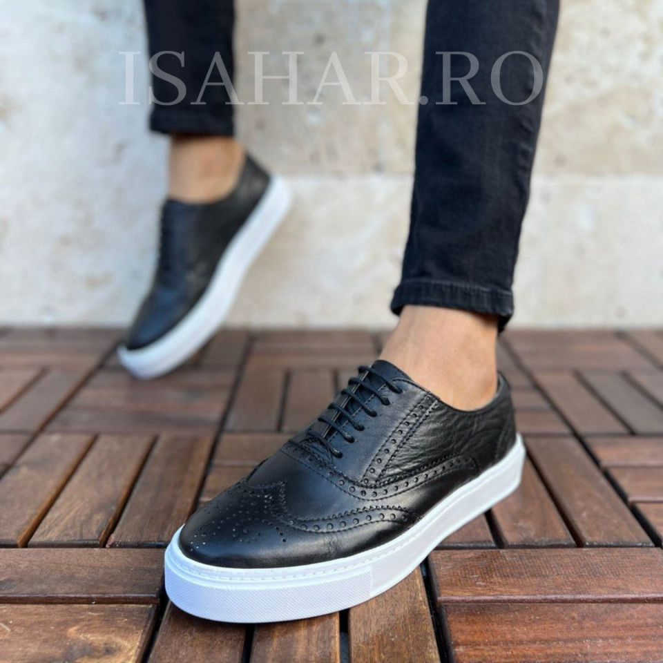 Mocasini barbati, 100% piele naturala, cu un design casual, ISAHAR