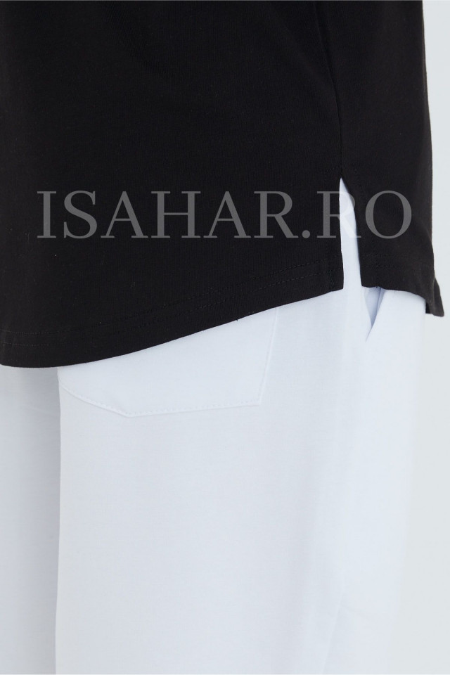 Tricou barbati , negru, material premium, model BREEZY, ISAHAR