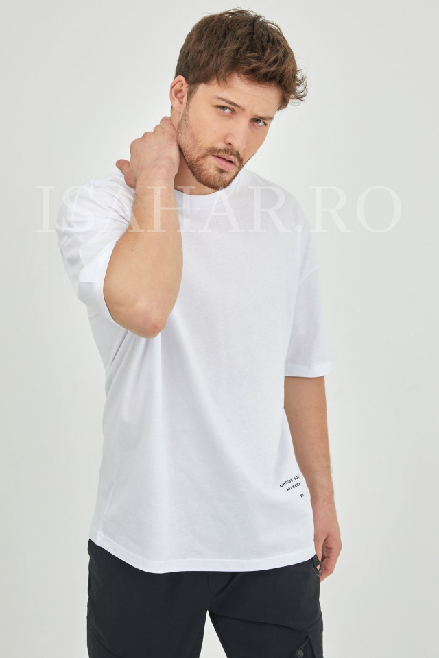 Tricou barbati BREEZY, casual, din bumbac premium, model super cool, Isahar