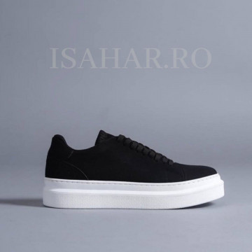 Adidasi barbati, negri, model Siena, casual, ISAHAR