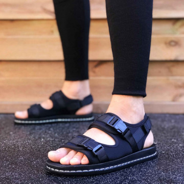 Sandale sport barbati, negre, foarte usoare, ISAHAR