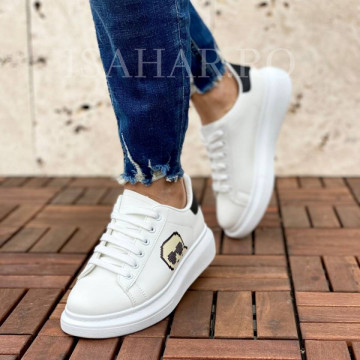 Pantofi sport barbati, cu imprimeu lateral, model casual, ISAHAR