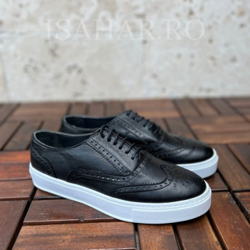 Mocasini barbati, 100% piele naturala, cu un design casual, ISAHAR