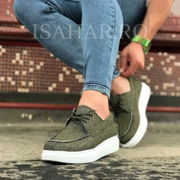 Pantofi sport barbati, kaki, foarte usori si comozi, un model special, ISAHAR