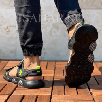 Sandale barbati, talpa speciala foarte elastica, model casual, ISAHAR