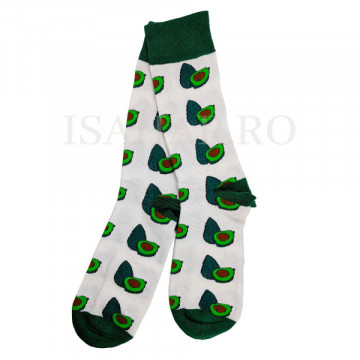 Sosete din bumbac premium, model avocado, calitate superioara, ISAHAR