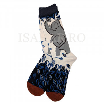 Sosete din bumbac premium, model elefant, calitate superioara, ISAHAR