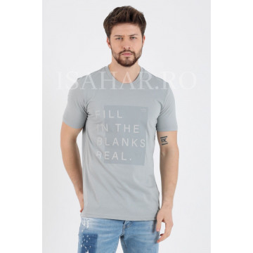 Tricou barbati BREEZY, din bumbac premium, cambrat, ISAHAR