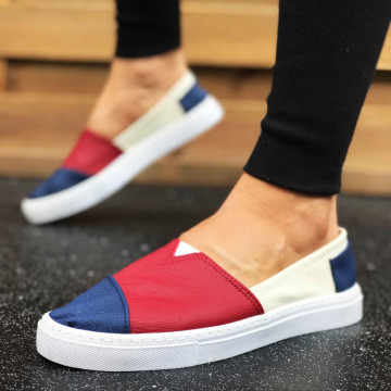Espadrile barbati, colorate, din PIELE NATURALA, ISAHAR