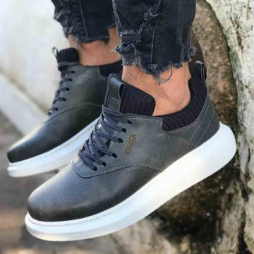 Ghete barbati premium, gri, talpa din spuma cusuta, model SNK, ISAHAR