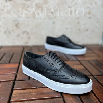 Mocasini barbati, 100% piele naturala, cu un design casual, ISAHAR