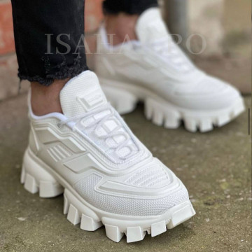 Pantofi sport albi, Off-Road, pentru barbati puternici ! ISAHAR