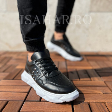 Pantofi sport barbati, cu aplicatii metalice elegante, ISAHAR