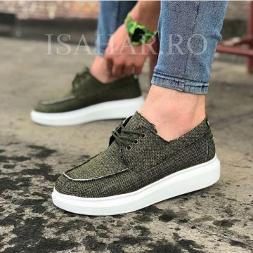 Pantofi sport barbati, kaki, foarte usori si comozi, un model special, ISAHAR