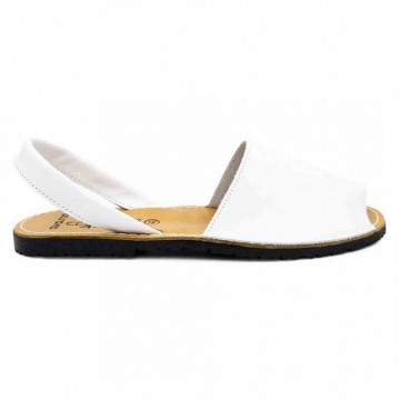 Sandale Avarca barbati albe, PIELE NATURALA, usoare si confortabile, casual, Isahar