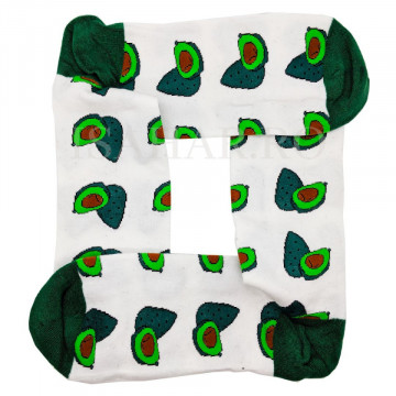 Sosete din bumbac premium, model avocado, calitate superioara, ISAHAR
