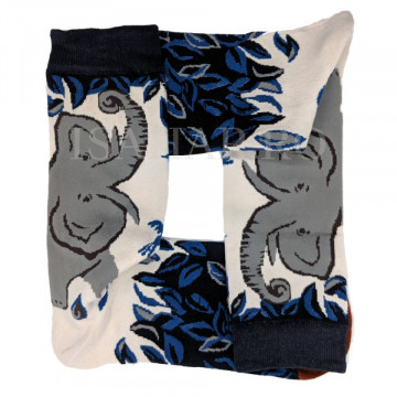 Sosete din bumbac premium, model elefant, calitate superioara, ISAHAR