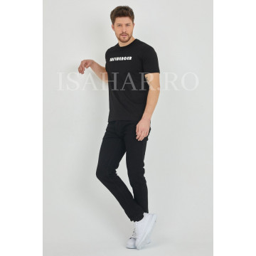 Tricou cu imprimeu pentru barbati , BREEZY, casual, din bumbac, ISAHAR