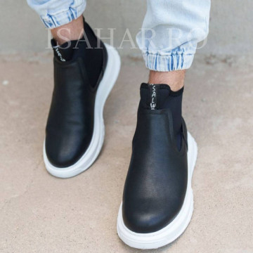 Ghete barbati, talpa cusuta, usor de incaltat, model casual, ISAHAR