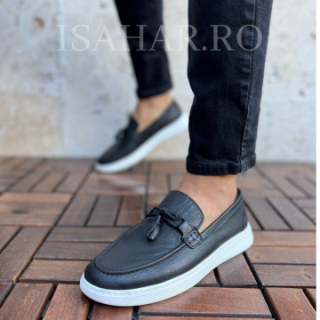 Mocasini barbati, 100% piele naturala, un model special, premium, ISAHAR