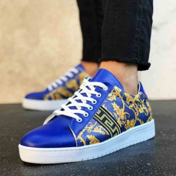 Pantofi casual albastri, cu talpa usoara din spuma, ISAHAR
