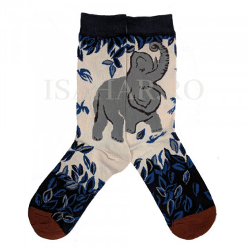 Sosete din bumbac premium, model elefant, calitate superioara, ISAHAR