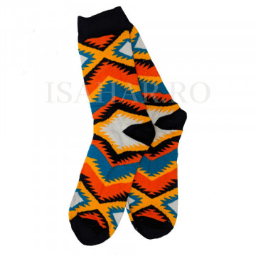 Sosete din bumbac premium, model multicolor, calitate superioara, ISAHAR