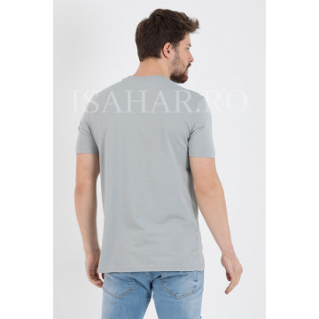 Tricou barbati BREEZY, din bumbac premium, cambrat, ISAHAR